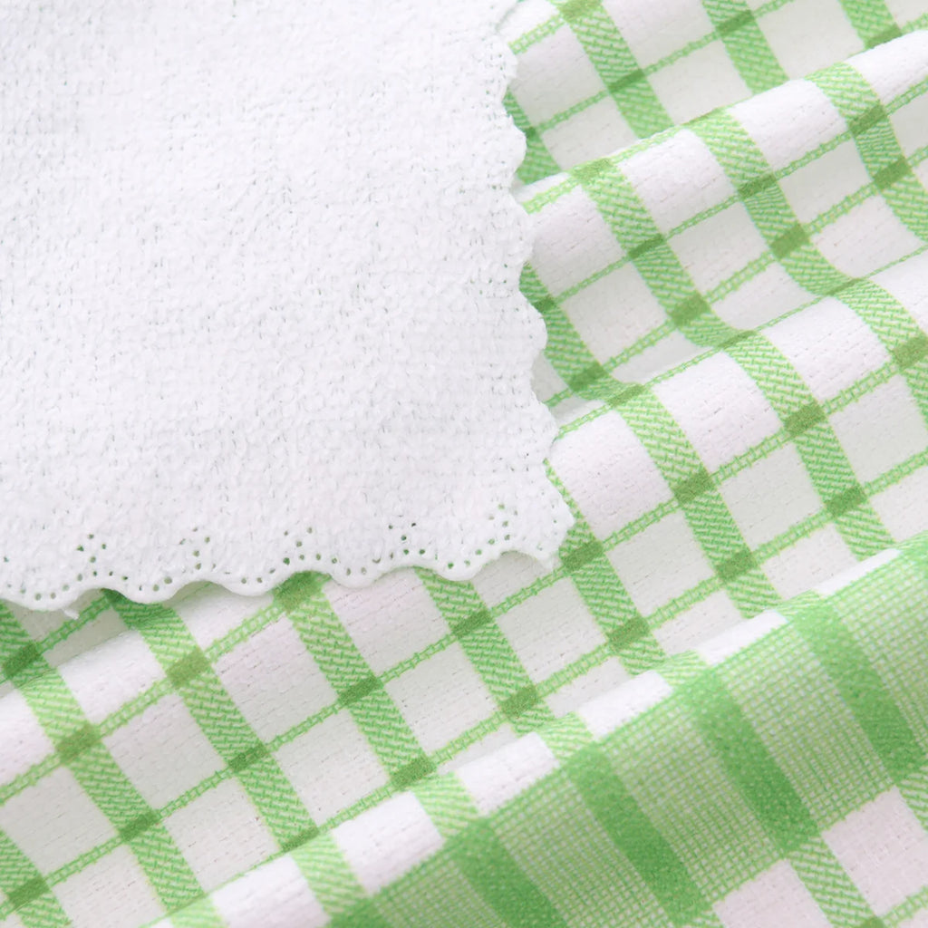 6pcs/12pcs Modern Printed Checkered Dish Towels, Scouring Pads, Kitchen Towels, Super Soft with Strong Absorbency Kitchen Towels Oasis Select