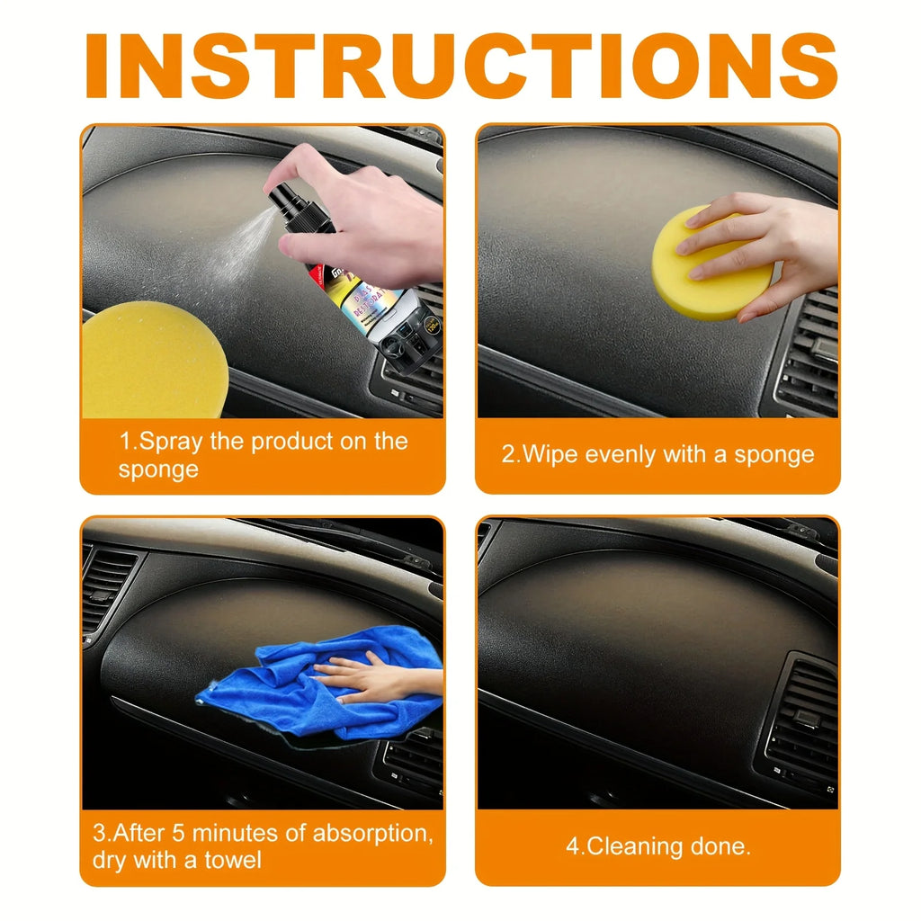 Crystal Clear Car Interior Plastic Restore & Wax Coating 4.05oz