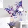 Purple Butterfly Flower Wall Sticker Refrigerator Sticker On Door Closet Bedroom Home Beautification Decal Decoration Oasis Select Default Title