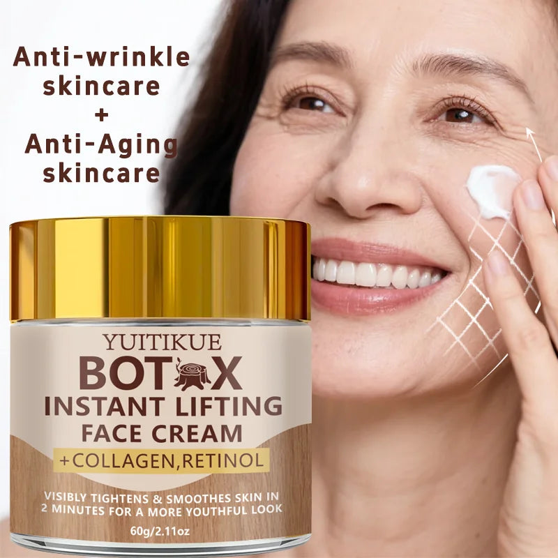 YUITIKUE BOTAX Face Cream Instant Lifting Collagen Retinol Firm Brighten Smooth Lift Moisturize For Youthful Look Oasis Select