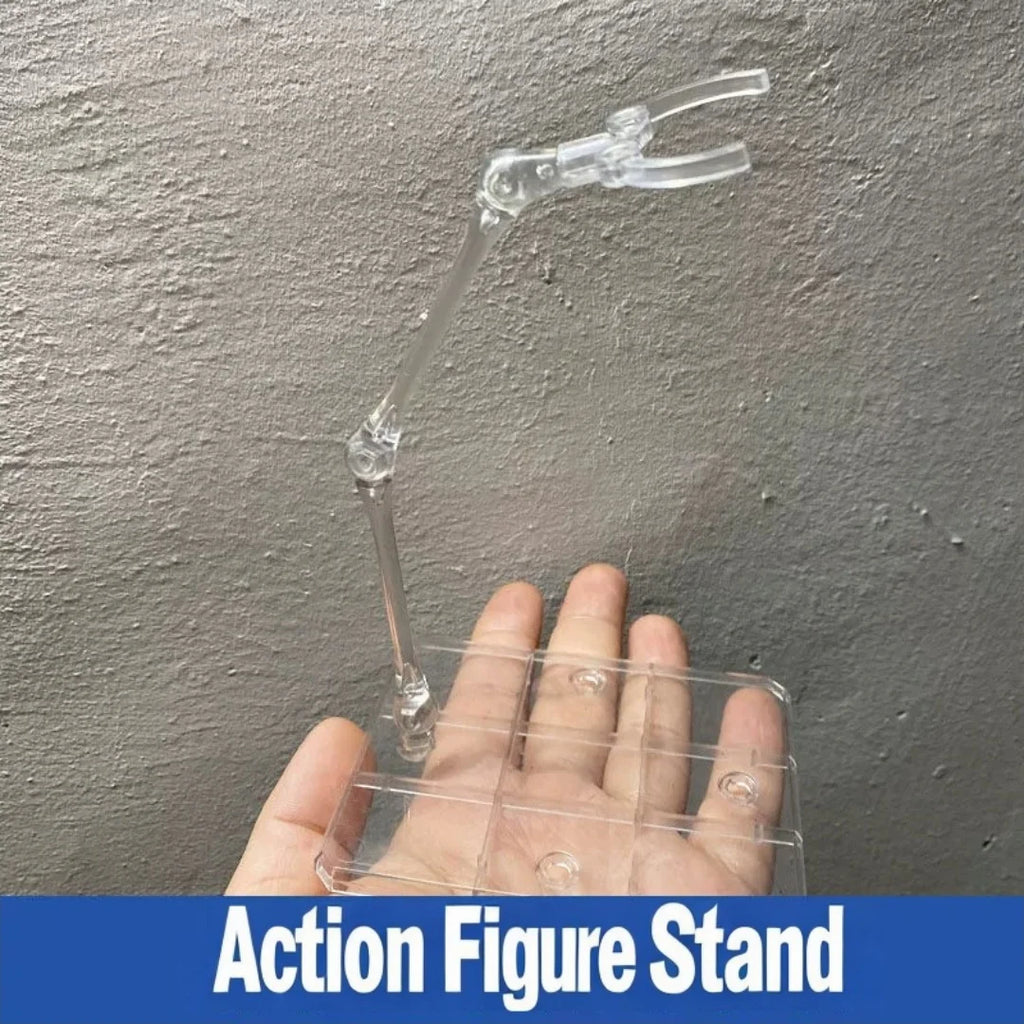 Acrylic Clear Action Figure Display Stand | Adjustable Clip Base