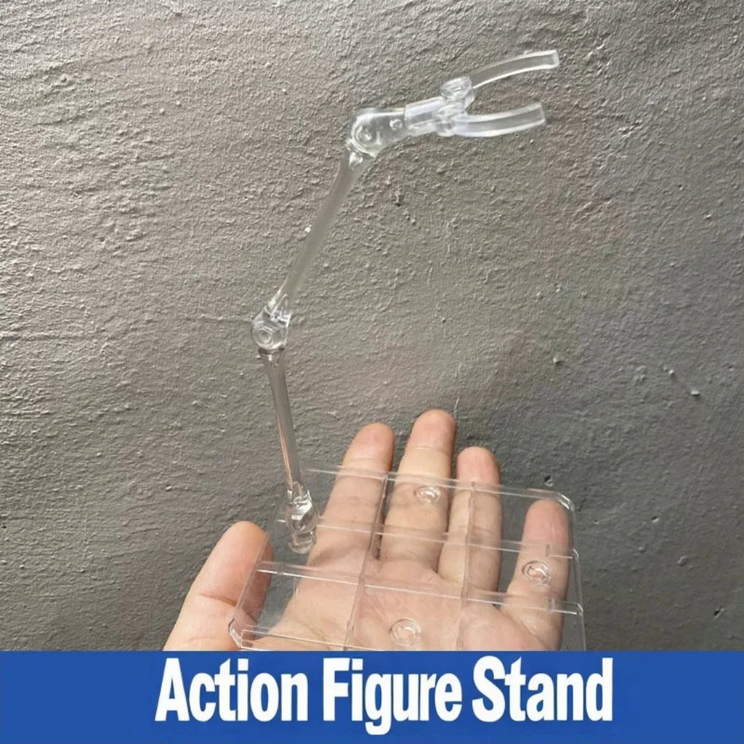 Acrylic Clear Action Figure Display Stand | Adjustable Clip Base