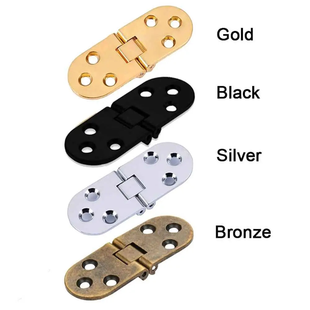 Zinc Alloy Cabinet Hinges 180 degree Door Semicircle Door Hinge Butterfly-shaped Flush Hinges Oasis Select