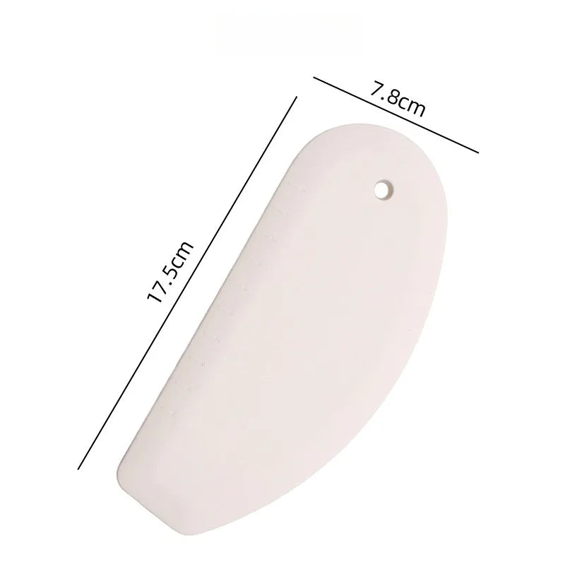 Silicone Noodle Cutting and Baking Tools Kitchen Intestine Powder Cutting Knife Cake Cream Scraper Baking Supplies Oasis Select white