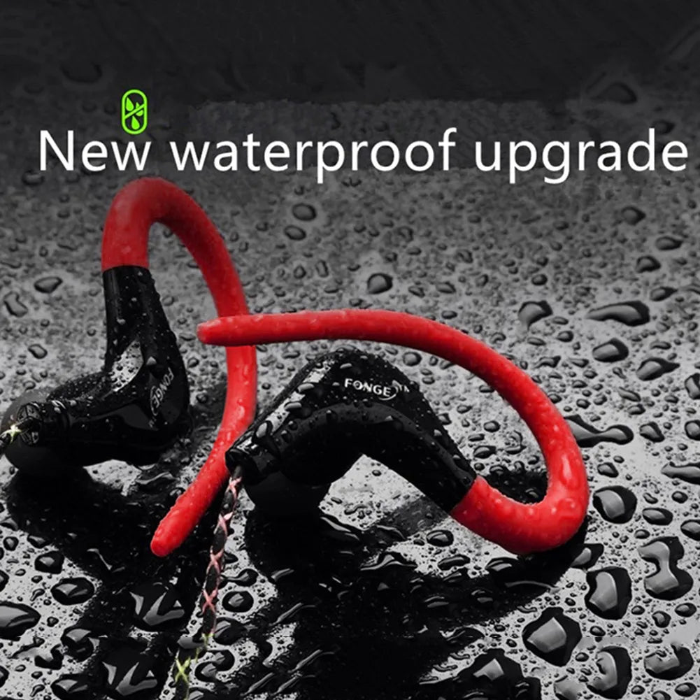 Fanmuran Wired Sport Earphones Waterproof Ear Hook Earbuds 3.5mm