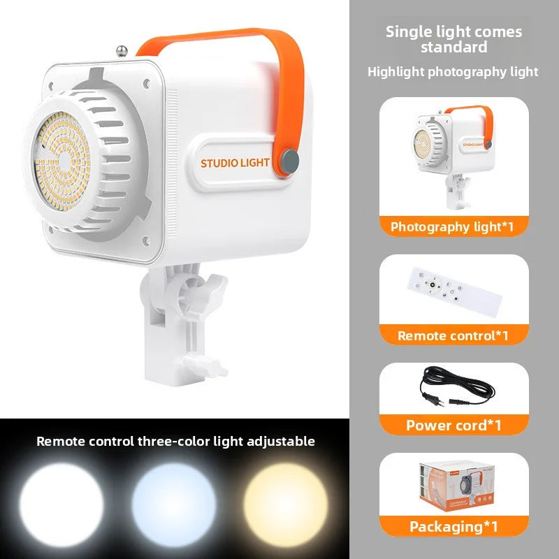 SHINEKNOT 150W LED Fill Light – 3-Color Dimmable Photography Lamp