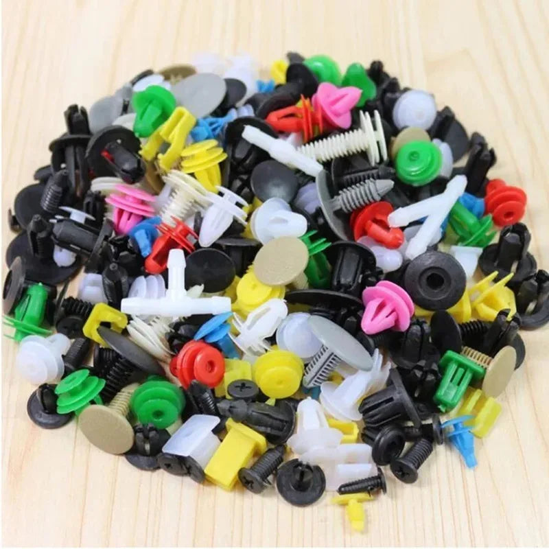 50/100/150/200/500pcs Car Clips Fastener Screws Bumper Interior Decoration Auto Plastic Random Mixing Universal Plastic Oasis Select