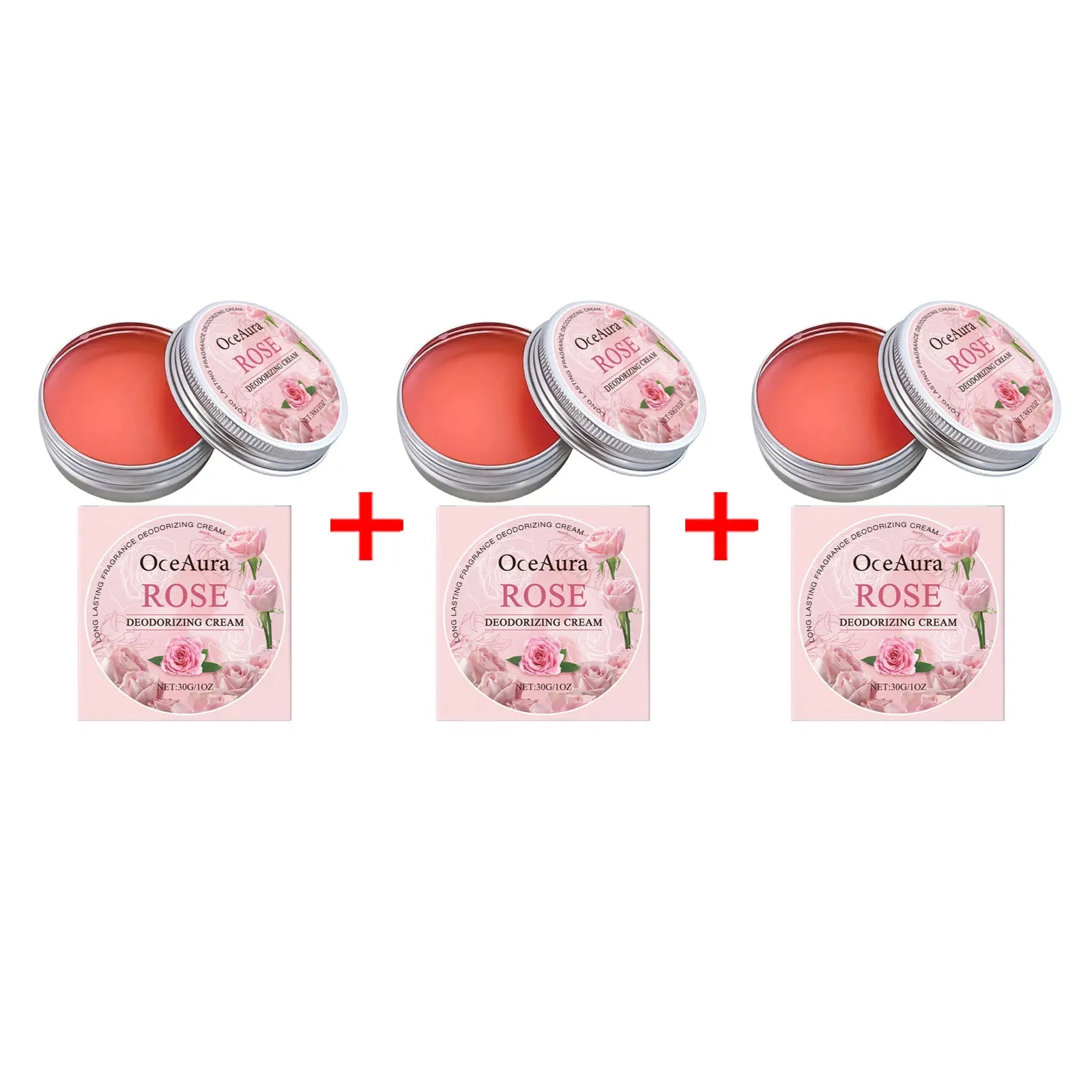Rose Deodorant Body Cream Eliminate Odor Reduce Sweating Neutralize Armpit Smell Lasting Aroma Charming Refresh Fragrance Cream Oasis Select 90g Boxed