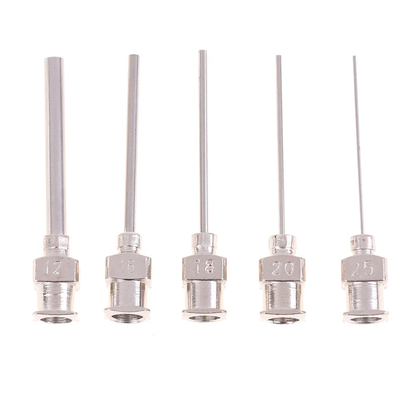 5Pcs Gauge Blunt Stainless Dispensing Syringe Needle Tip 12/16/18/20/25/38G Oasis Select
