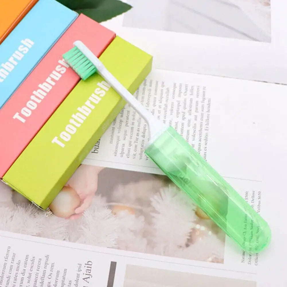 Foldable Travel Toothbrush – Soft Bristles, Camping & Hiking Folding Travel Toothbrush Oasis Select