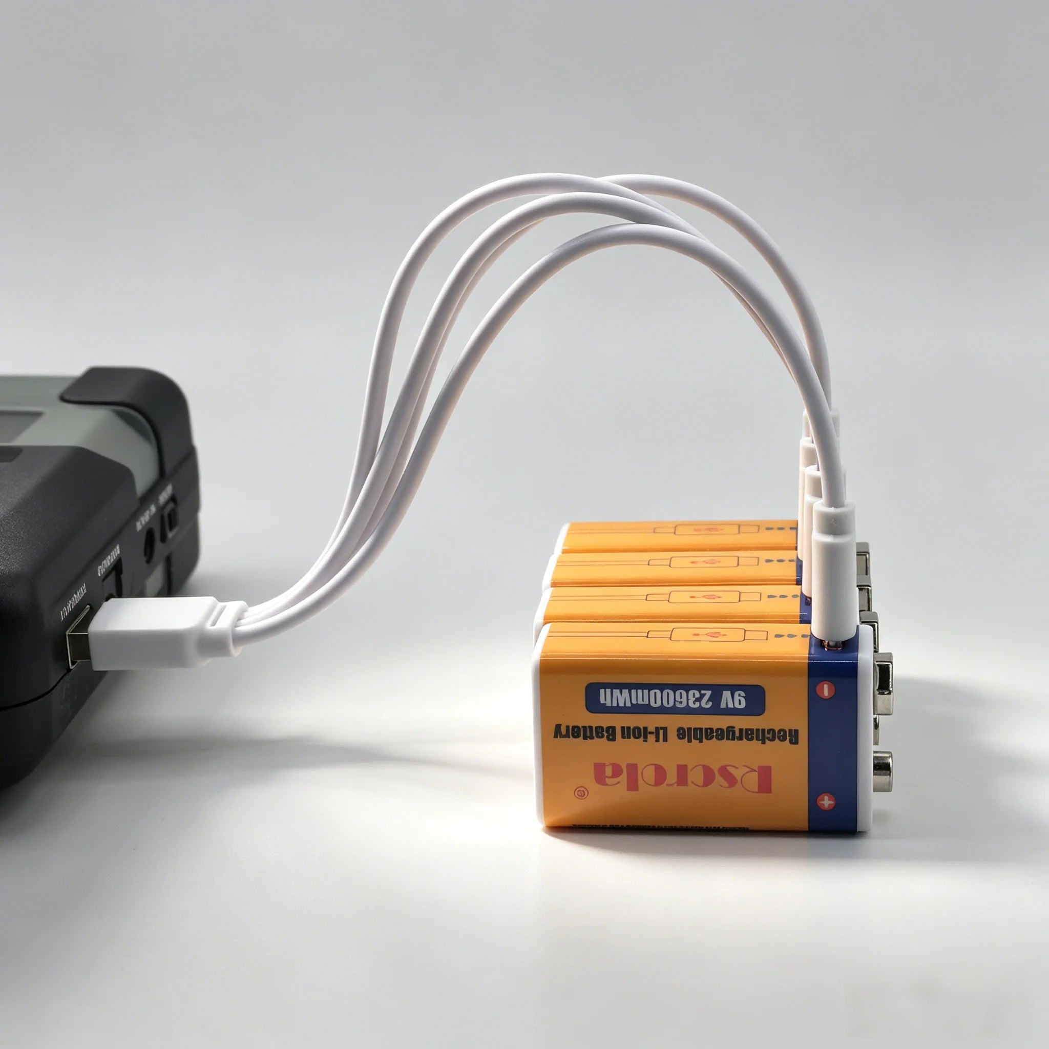 9V Rechargeable Li-ion Battery USB Charging High Capacity Power Cell with over 23500mWh for Microphone Multimeter Toys Guitar Oasis Select