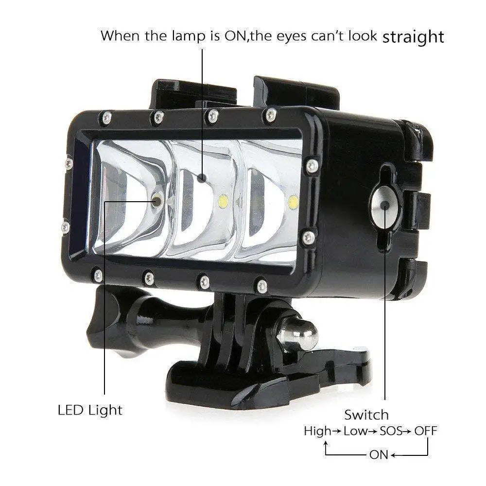 Waterproof LED Diving Fill Light for GoPro, Insta360 & DJI