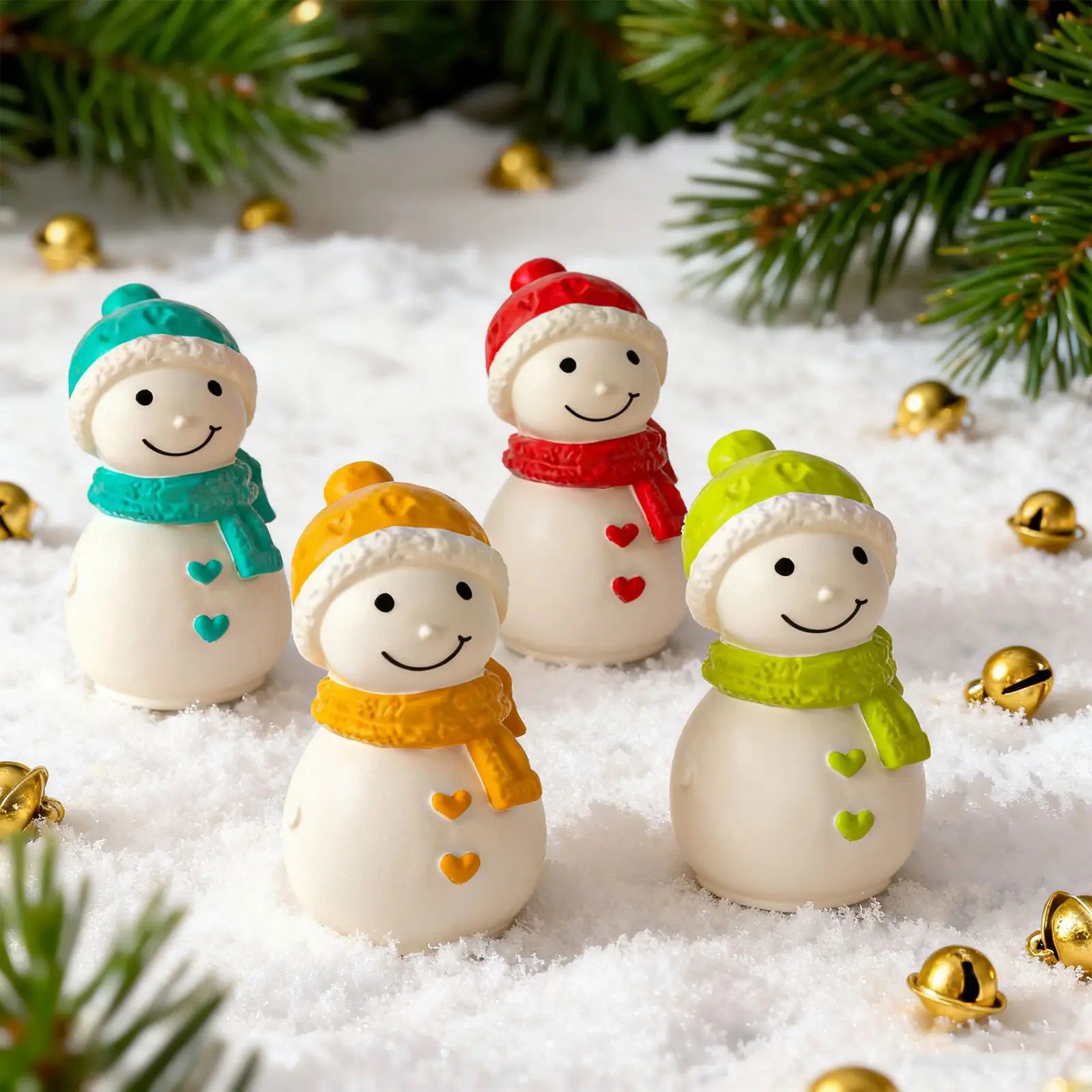 DIY Christmas Snowman Silicone Mold Scented Candle Scarf & Coat Snowman Plaster Resin Drip Mold Oasis Select