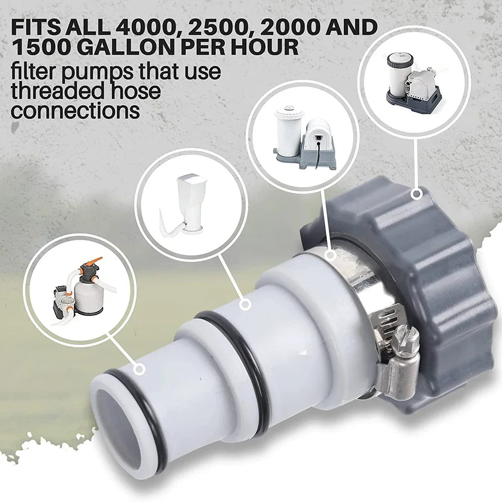 Pool Hose Adapter Kit with Collar for Intex ARU Filter Pumps Pool Hose Adapter Kit Oasis Select