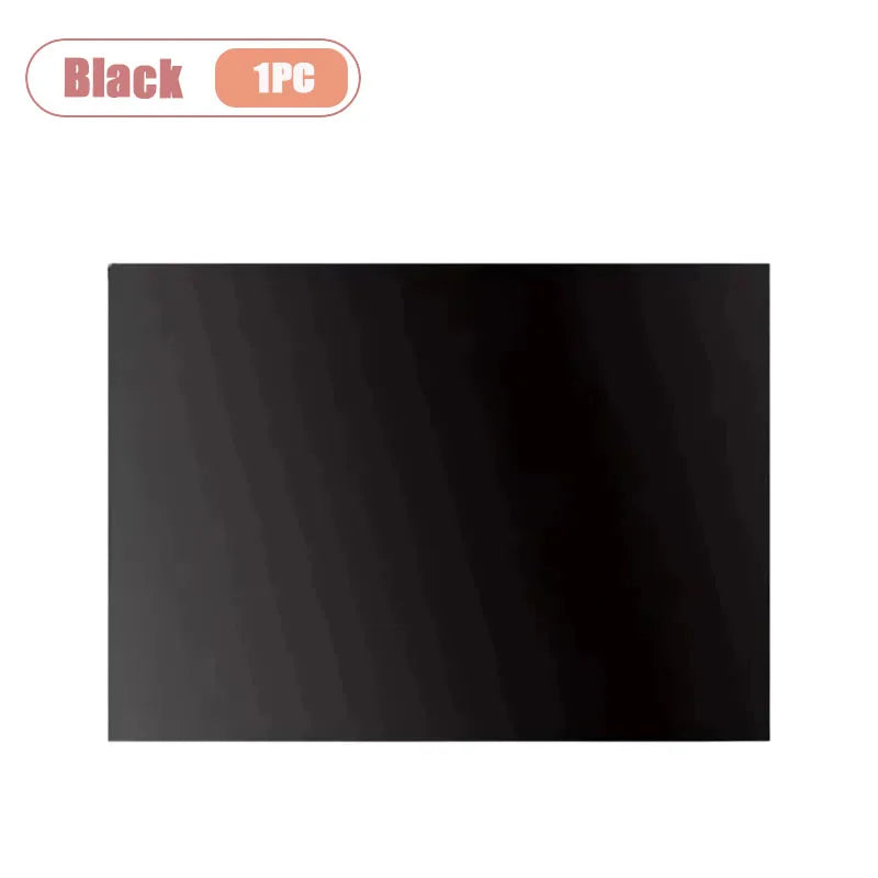 1-5PCS Self Adhesive Blackout Window Film Portable Travel Light Blocking Curtain for Bedroom RV Office Removable No Drill Oasis Select Black-1PC