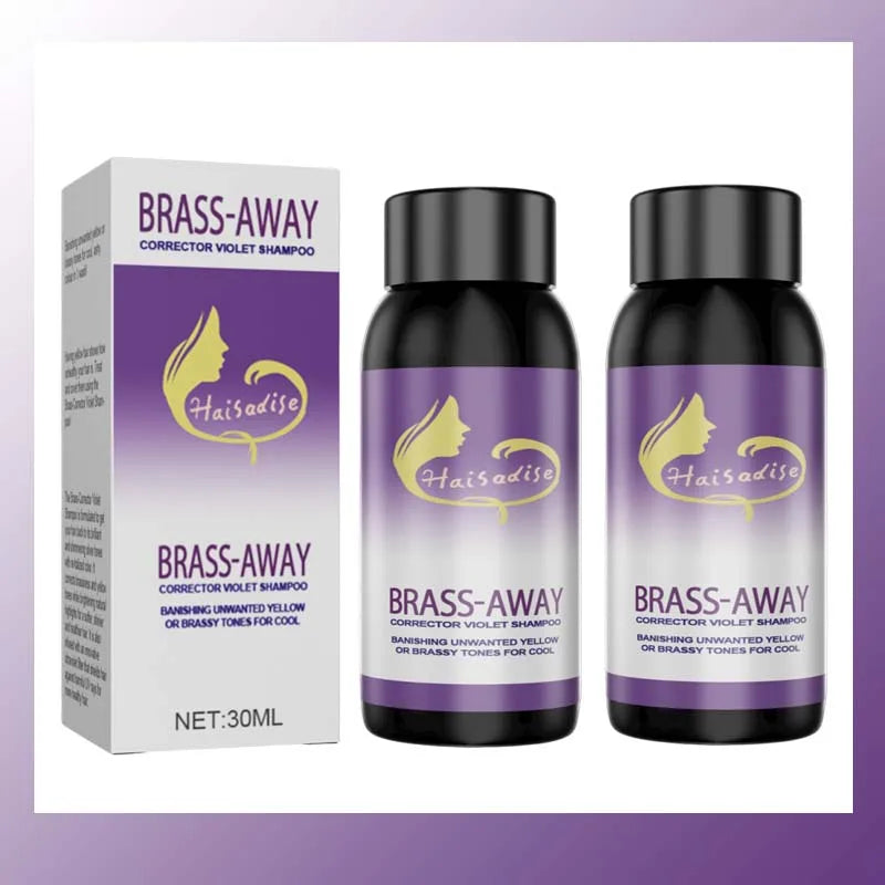 Color Fixing Hair Dye Shampoo to Cover Gray Hair Fade Yellow After Bleach Hair Shampoo Non-irritating Purple Shampoo for Blonde Oasis Select 2pc
