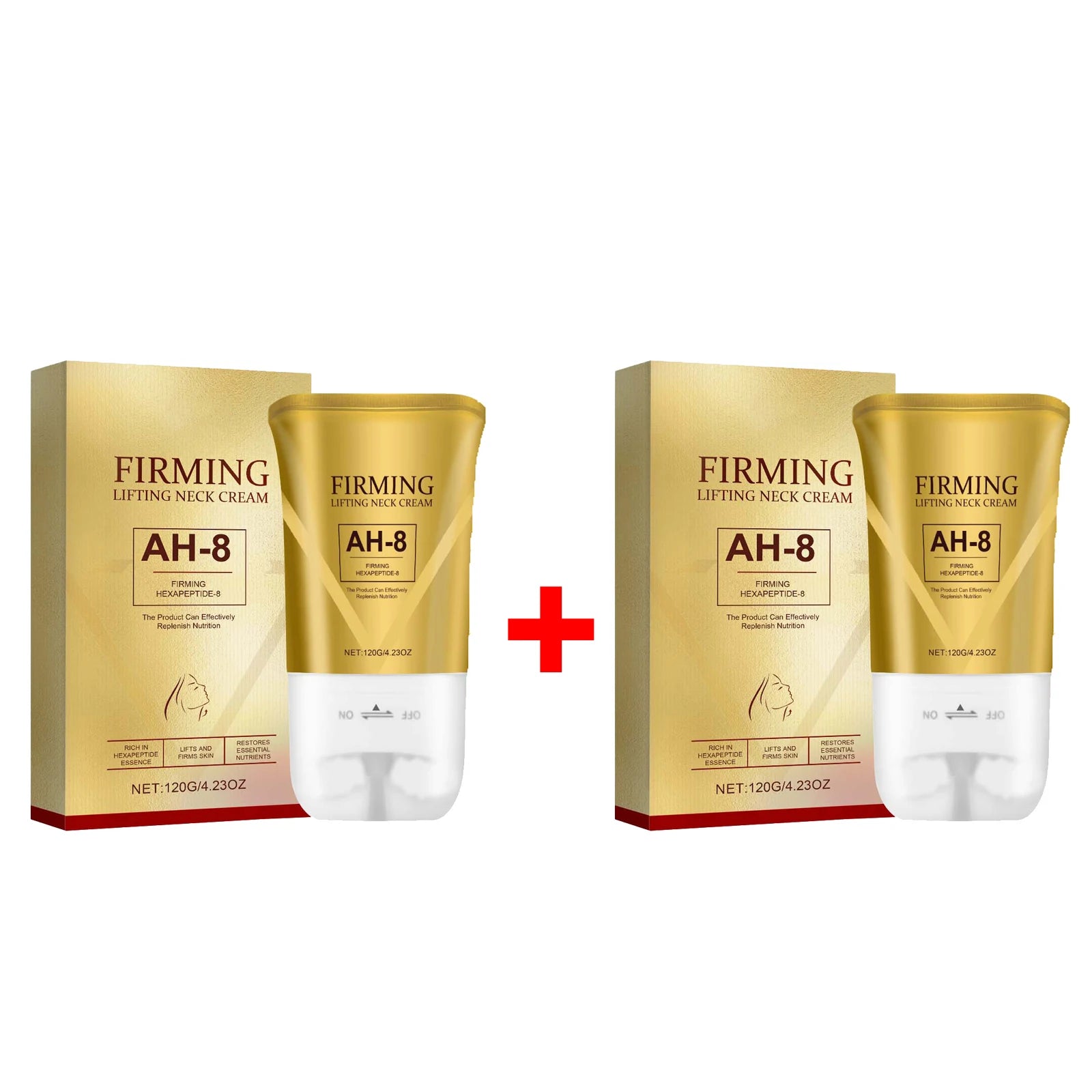 AH-8 Firming Lifting Neck Cream Eliminate Neck Wrinkle Double Chin Tighten Fine Lines Improve Loose Skin Neck Rejuvenation Cream Oasis Select 2pcs