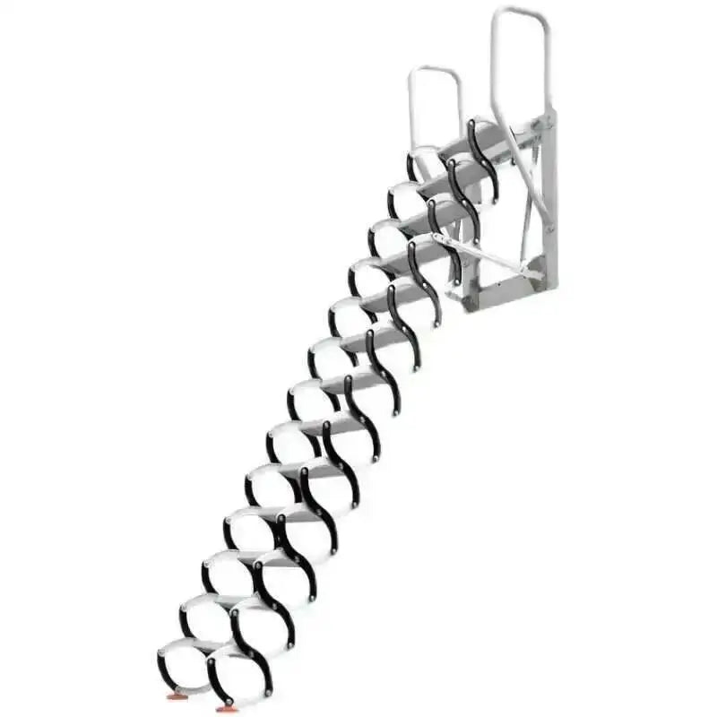 Ladder Invisible Folding Multifunctional Home Indoor Furniture Outdoor Telescopic Stairs Aluminum Alloy Thickened Ladders Oasis Select Vertical-2.25-2.5m