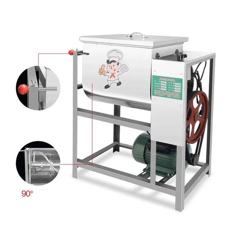 15kg Commercial Dough Mixer 1500W – Electric Flour Kneading Machine
