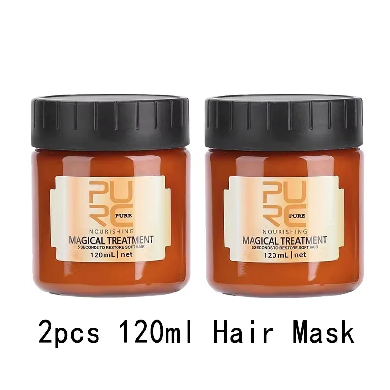 PURC Argan Oil Hair Mask Repair Damaged Frizz Masks Nourishing Smoothing Magic Hair Treatment Conditioner Hair Care Oasis Select 2 x 120ml