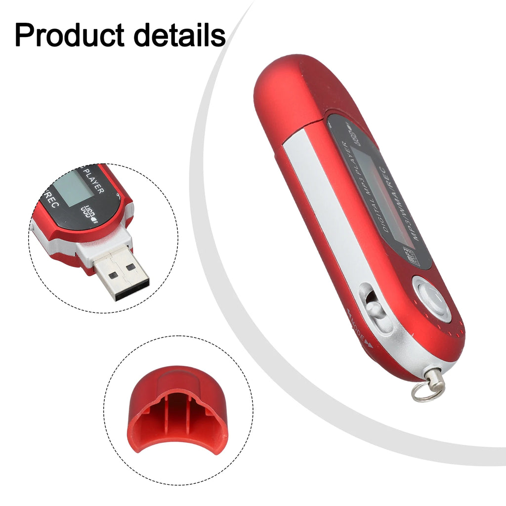 Player MP3 1.2 In Display 1pcs 8.5*3*1cm 8GB Accessories Built-in Capacity In-line Memory Replacement Practical Oasis Select