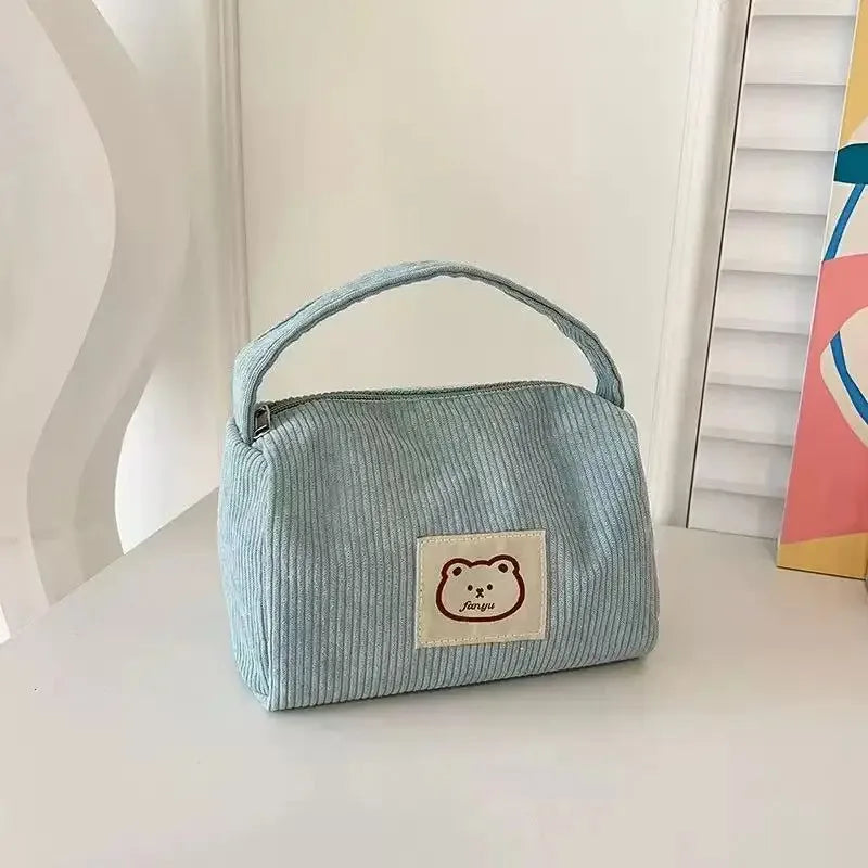 Women's Cosmetic Bags Plush Cute Summer Fashion Large Soft Comfortable Handbag With Handle Oasis Select