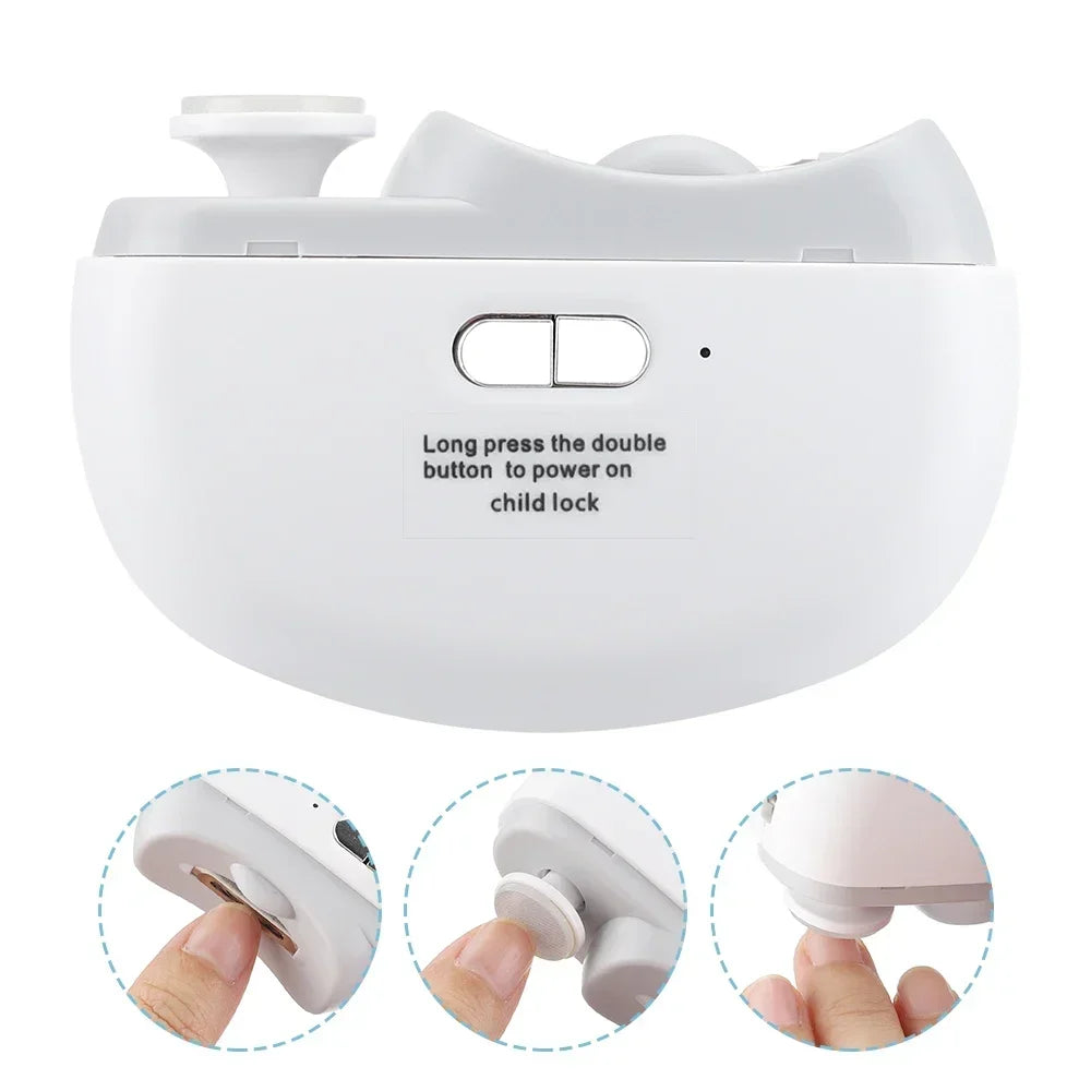 AFDEAL Electric Nail Clipper & Polisher with Light | Baby & Adult