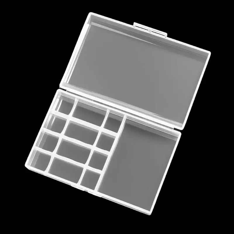 1Pcs Universal AA Battery Storage Box Transparent Plastic Battery And 4-in-1 Charging Cable Organizer Case Oasis Select Default Title