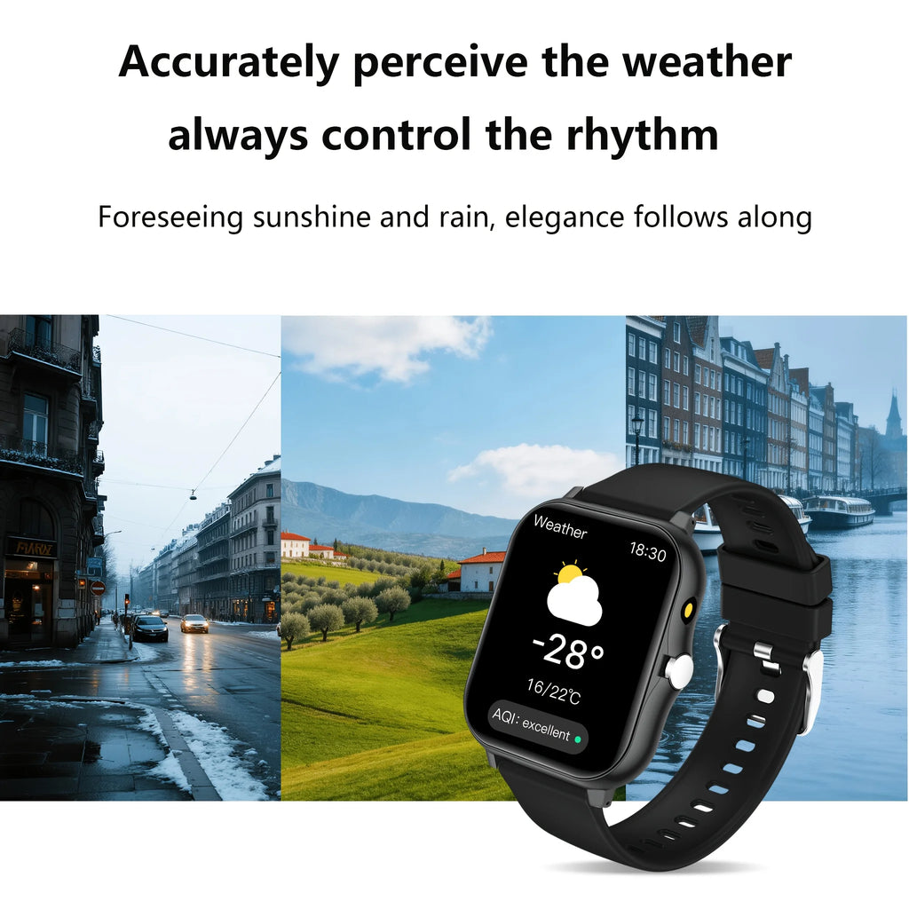 ERUN Full-Touch Smart Sports Watch – Calls, SMS & Activity Track