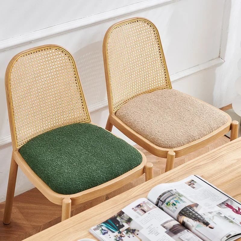 Multi-functional Backrest Chair Balcony Rattan Chair Household Dining Chair Outdoor Chair Homestay Leisure Chair Durable Oasis Select