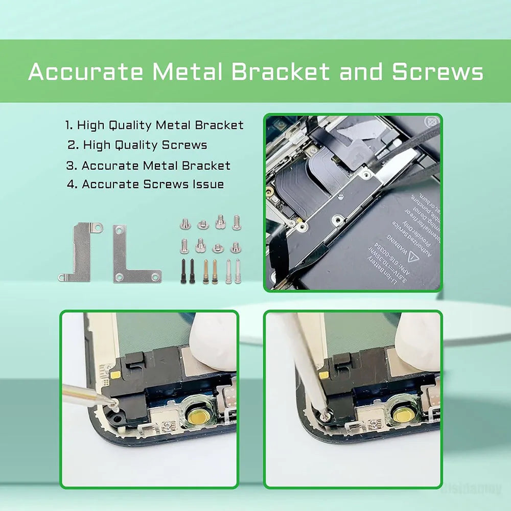 iPhone 12 Series Inner Metal Bracket Holder & Full Screw Set