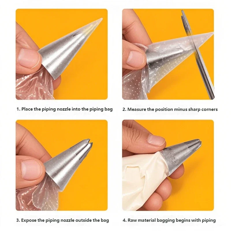 15-Piece Stainless Steel Piping Nozzles – Cake Decorating Tips Set Cake Decorating Tips Oasis Select