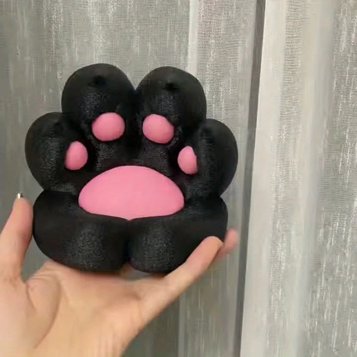 Cute Cat Paw Phone Holder PP Hard Plastic Tablet Stand Desktop Decoration 3D Printing Lazy Support Stand Home Desktop Decoration Oasis Select black