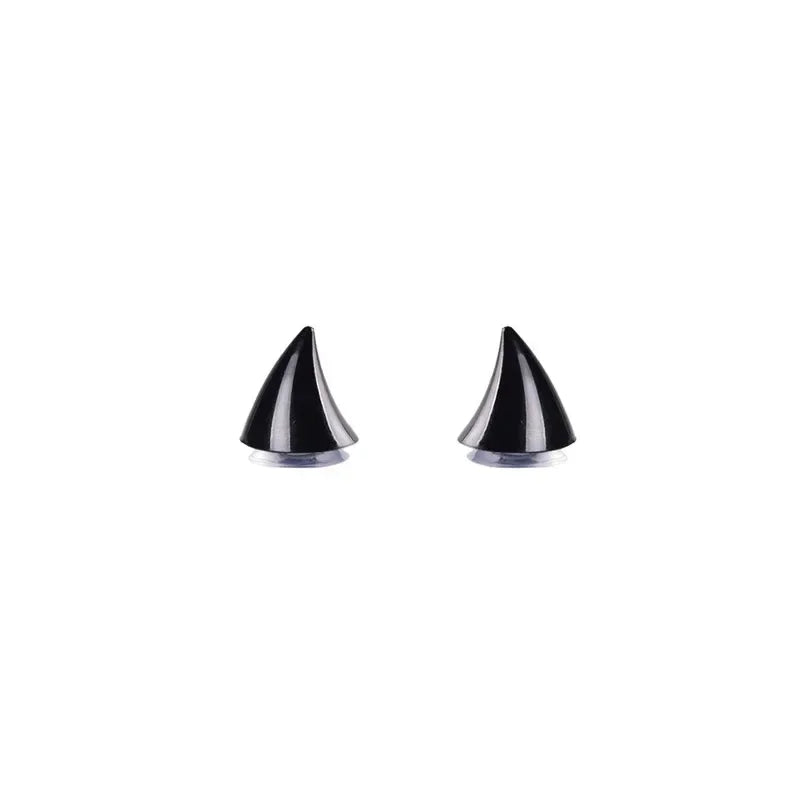 Motorcycle Helmet Cute Corner Rubber Horn Decoration Motocross Full