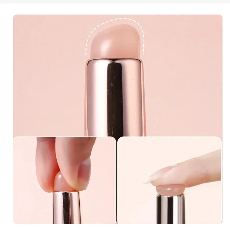 Nail Art Silicone Brush Reusable Mirror Powder Pigment Applying Manicure Tool Gradient Effect Nail Arts Silicone Applicator Oasis Select