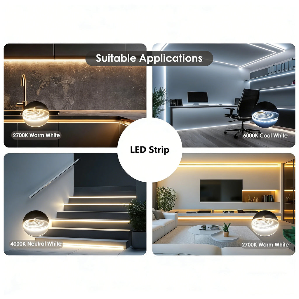 LED Room Light 12V 5V 24V LED Strip Light Ribbon LED 12V 24V 5V SMD 2835 LED Strip cabinet lighting Decor For Room Oasis Select