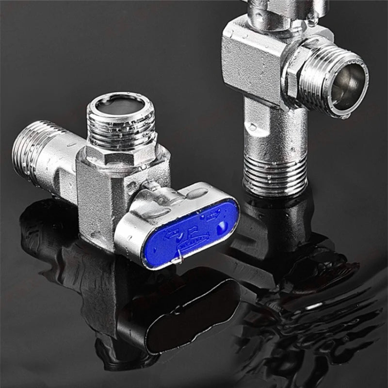 Brass High Flow Ball Valve Fully Open Ball Core Angle Valve Gas Water Heater Hot and Cold Universal 4 Points 6 Points Oasis Select