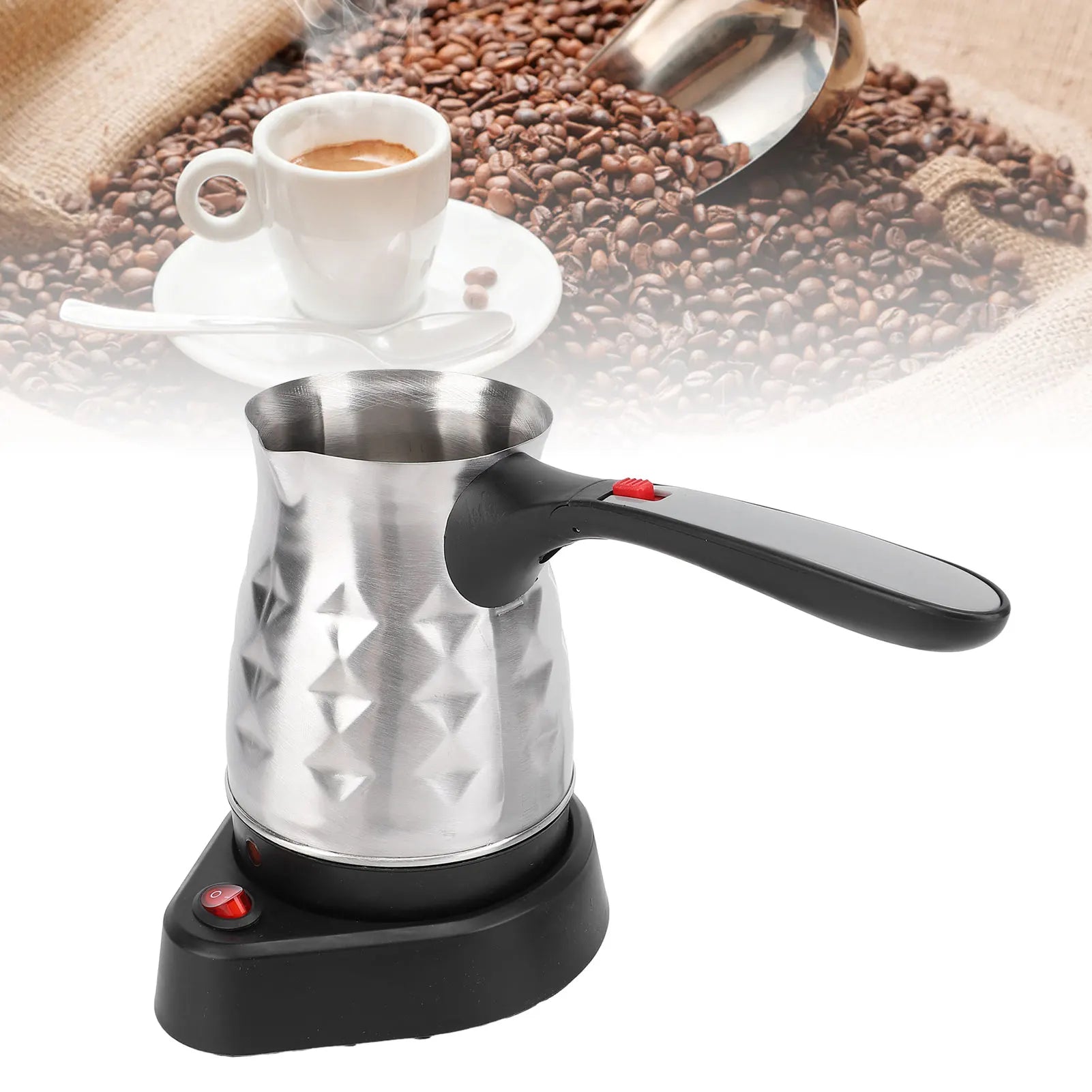 Stainless steel electric coffee pot Turkish household small hand-brewed coffee machine pot electric hot coffee pot Oasis Select