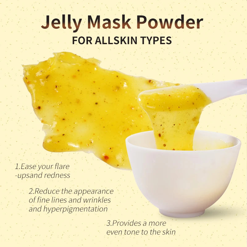 Turmeric Jelly Mask Powder – Oil Control & Blackhead Removal Peel-Off Face Mask Oasis Select