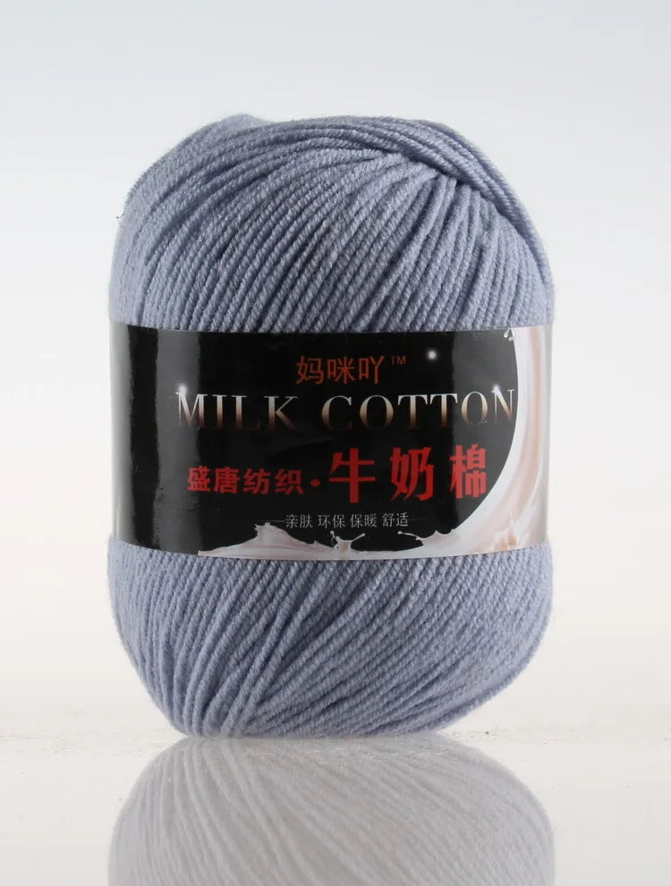 DIY Three Strands Graded Section Dyed Wool Medium Fine Cotton Thread