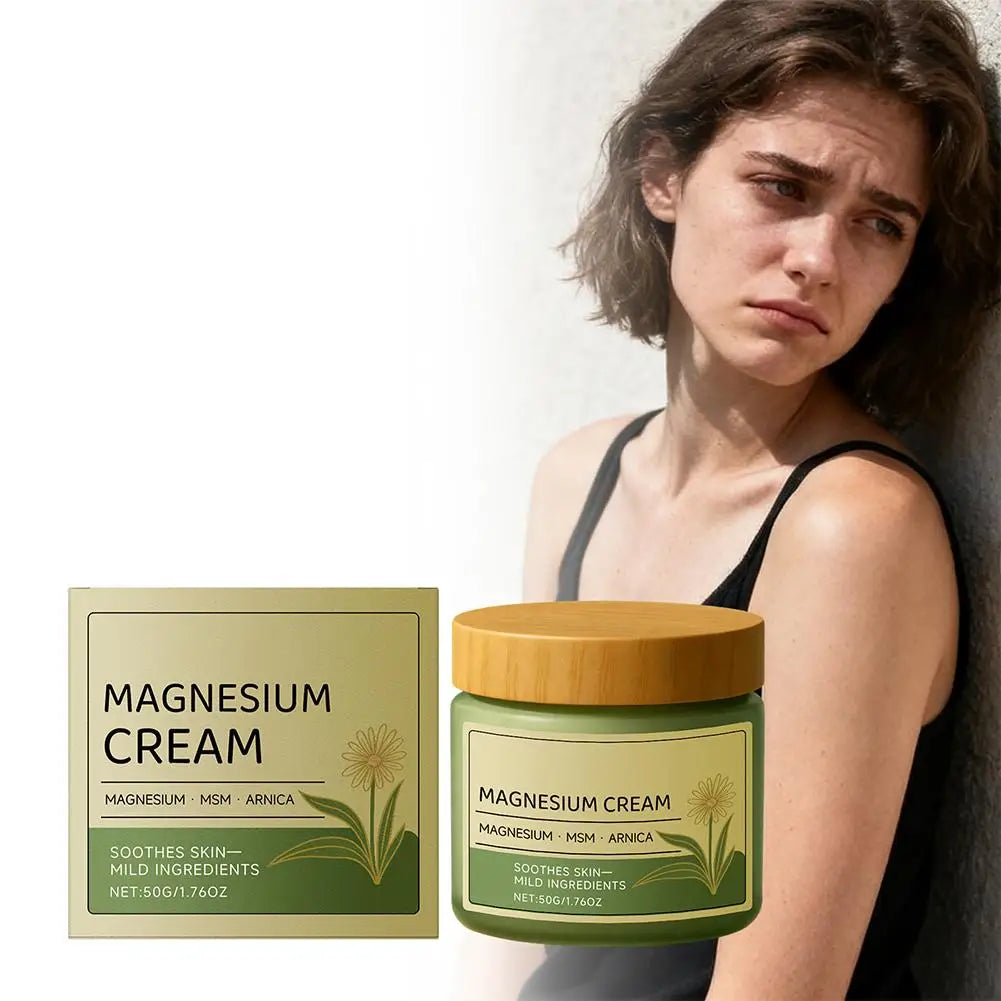 Daily Skin Softening Massage Cream With Magnesium Ingredients Alleviates Nerve Pressure Relaxs Muscles And Locks Skin Moisture Oasis Select