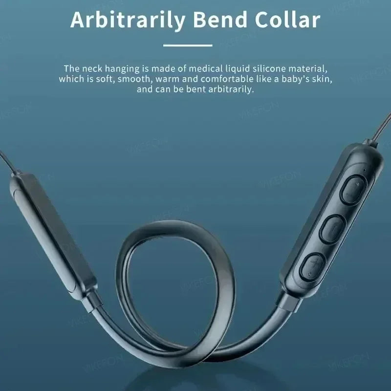 Wireless Bluetooth Headset NeckHanging Stereo Noise Reduction Universal Sports Headset Microphone Oasis Select
