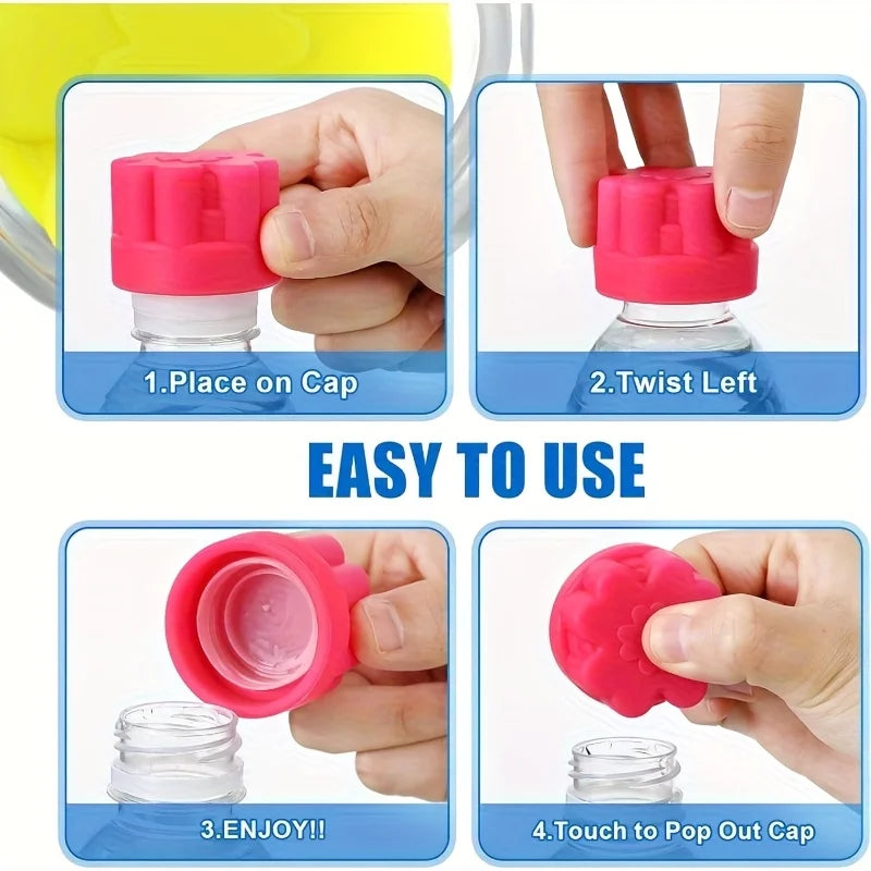 2PCS Heavy-duty Silicone Bottle Opener, Ergonomic Anti Slip Grip and Lever Mechanism, Easy To Rotate Lever Type Bottle Opener Oasis Select
