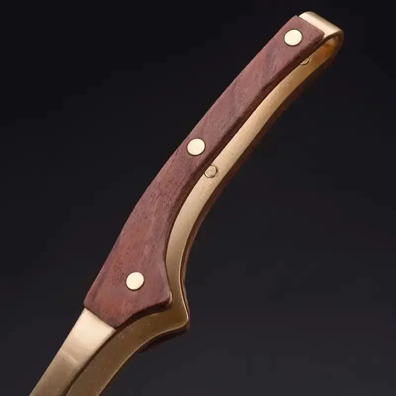 Anti-hot Wood Copper Tea Clip 17cm Non-Slip Tea Set Tweezers Tea Ceremony Accessories Household Supplies Wooden Tongs Oasis Select