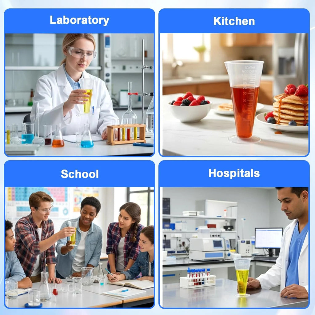 1/2pcs 100ml Food Grade Plastic Measuring Cup with Scale, BPA-Free Measuring Cup for Kitchen & Restaurant Cooking Accessories Oasis Select