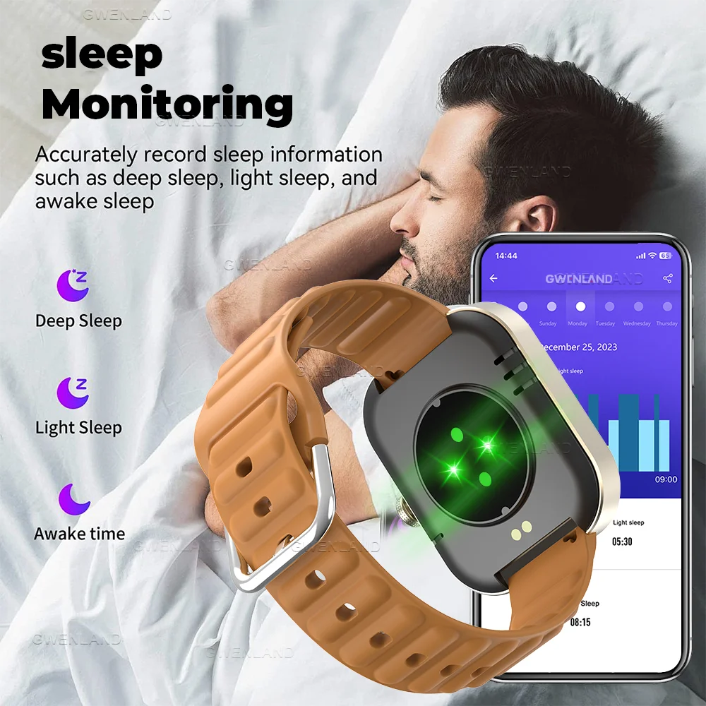 Gwenland Smart Watch 2.01" HD | Fitness & Health Tracker