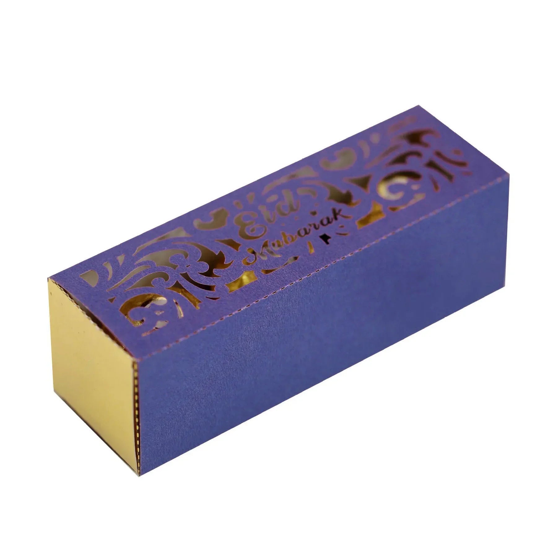 10Pcs EID Mubarak Candy Box Ramadan Kareem Candy Cookie Packing Box Muslim Islamic Festival Party Decoration Supplies Oasis Select Purple 10pcs 12x4x4cm