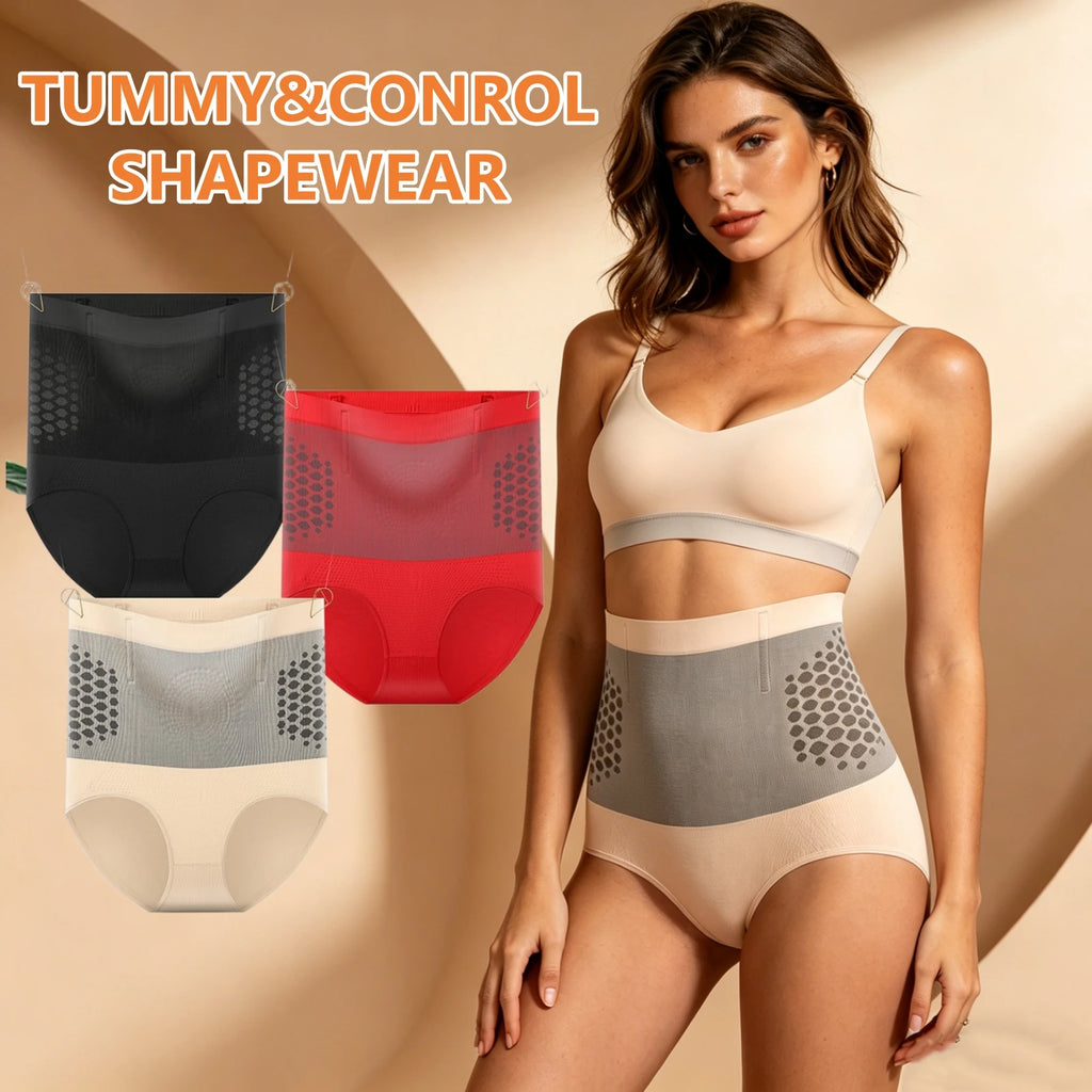 Warm Belly Slim Shaping Pants Abdomen Compression Waist Shaper Lift Slimming Underwear High Waist Tummy Control Shapewear Pants Oasis Select