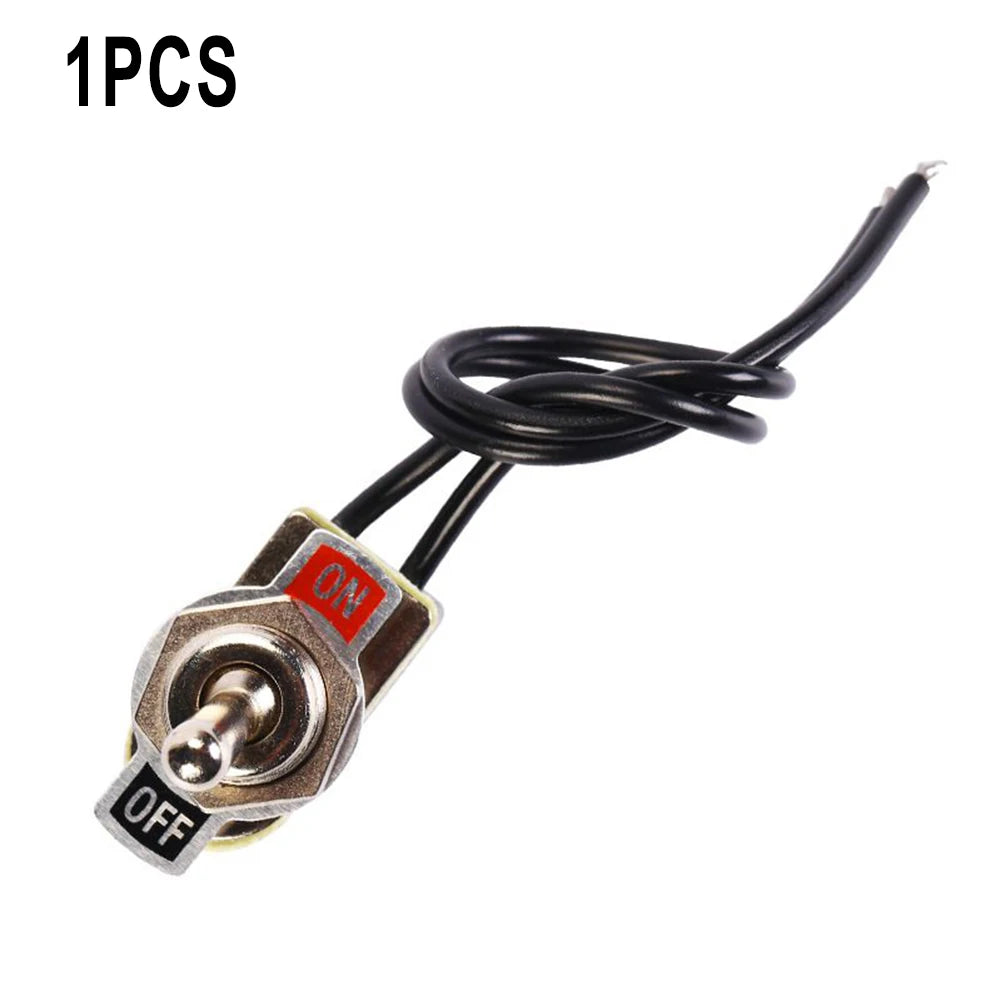 6A SPST Prewired Rocker Toggle Switch ON/OFF – 12mm Panel Rocker Toggle Switch Oasis Select 1pc