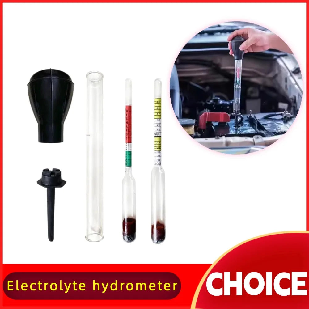 Battery Hydrometer 1.10-1.30 Battery Electric Density Meter Electric Gravidness Suction Acid Tester Electrolyte Lead Flooded Oasis Select